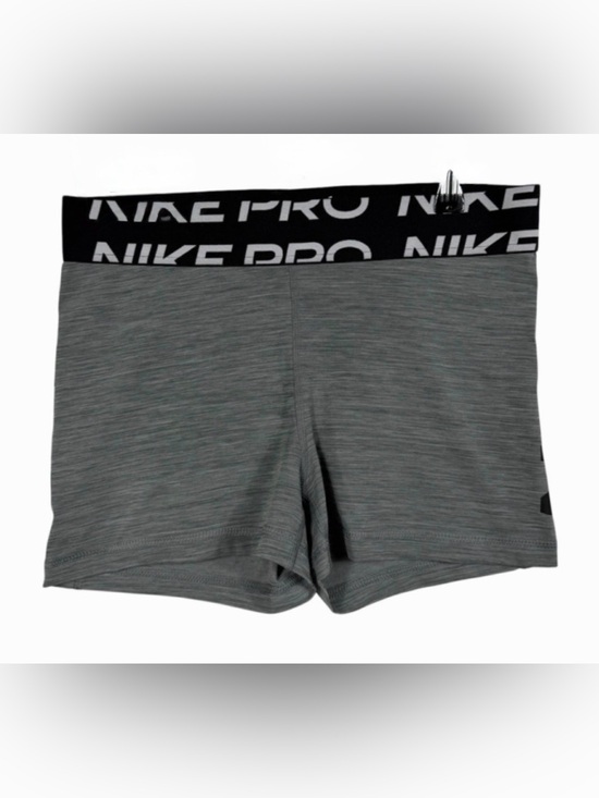 Nike Pants - Nike Gray Pro Dri-FIT Athletic Gym Compression Shorts Women's Size Large